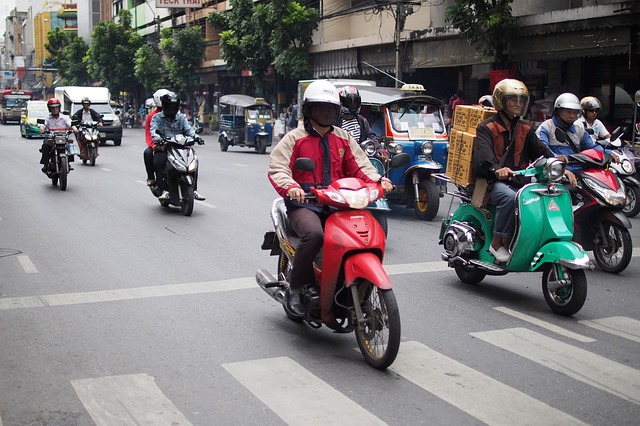 Motocicletas en Bangkok