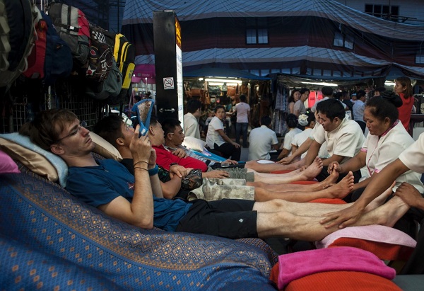 Masaje de pies. opinión masajes en Tailandia