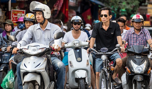 Tráfico a dos ruedas. Peligros de viajar solo por vietnam