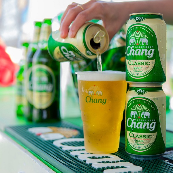 Chang beer. Cervezas de Tailandia