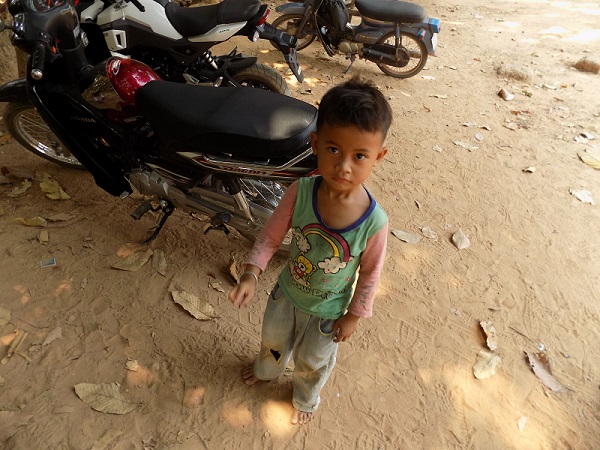 Niño en Siem Reap. Camboya.