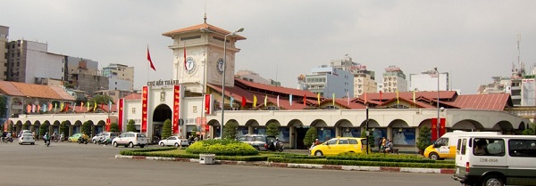 Bến Thành Market. Atracciones turísticas de Saigón.