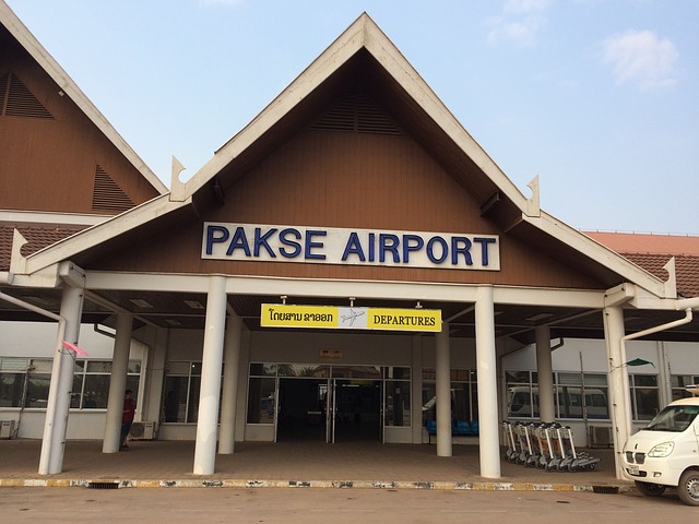 Aeropuerto de Pakse. Viajar por Laos