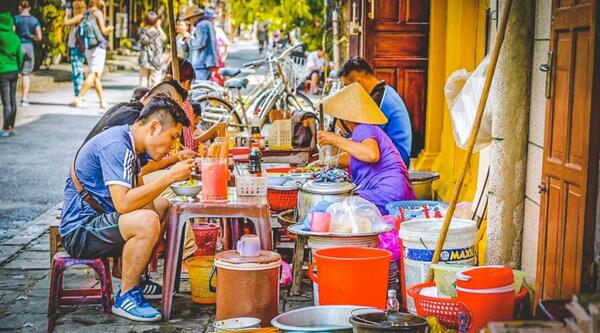 comida en la calle. Vietnam